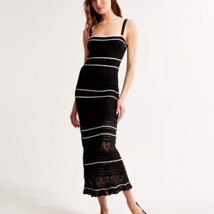 Abercrombie & Fitch Crochet Style Maxi Dress